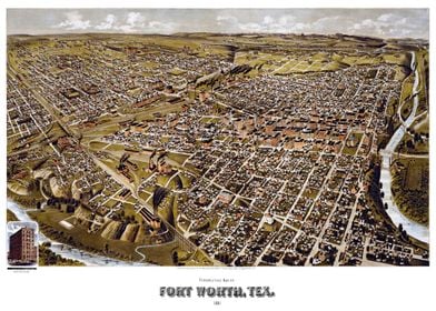 Fort Worth Texas map