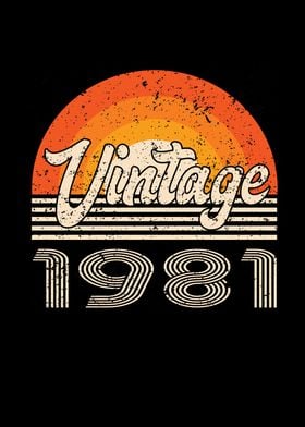 Vintage 1981 Birthday