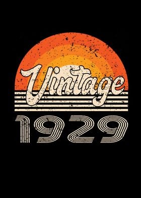 Vintage 1929 Birthday