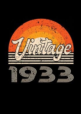 Vintage 1933 Birthday