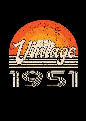 Vintage 1951 Birthday