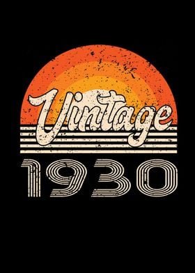 Vintage 1930 Birthday