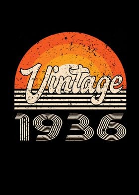 Vintage 1936 Birthday