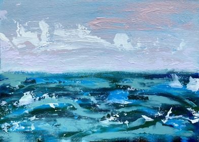 Blue seascape