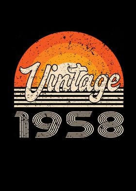 Vintage 1958 Birthday