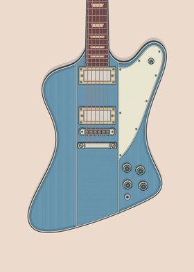 Pelham Blue Stylish Guitar