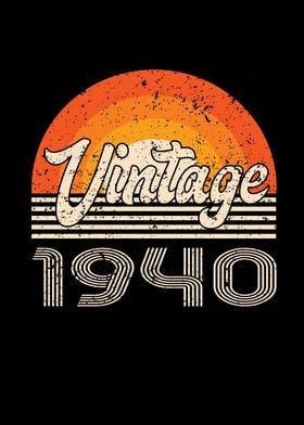 Vintage 1940 Birthday