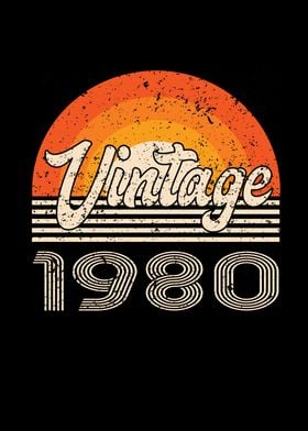 Vintage 1980 Birthday