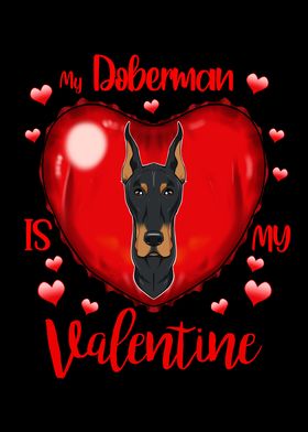 Doberman Valentines Day