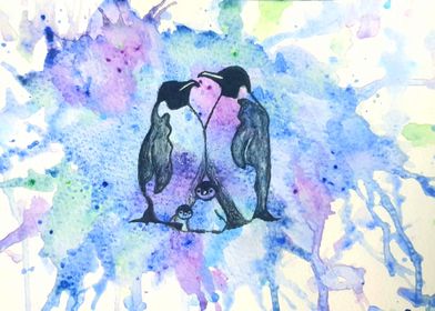Penguin Watercolour