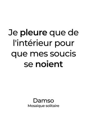 Damso vie classique | Poster