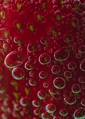 Strawberry in water