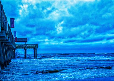 Stormy Morning at the Pier