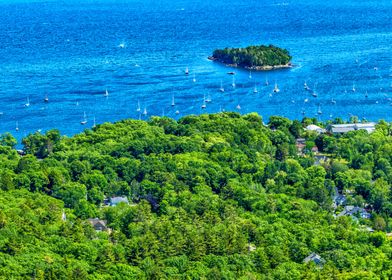 Camden Harbor in Maine