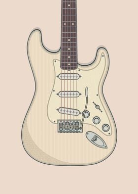 Olympic White Strat Guitar