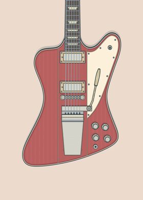 Red FBird Guitar