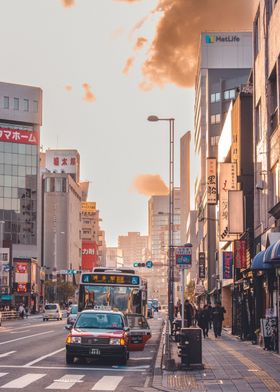 Fukuoka sunset Japan