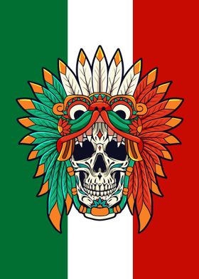 Quetzalcoatl Skull Goth