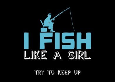 Fishing Girl Joke Angler