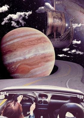 Space Road Collage