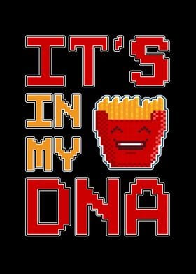 DNA Pixel Art French Fries