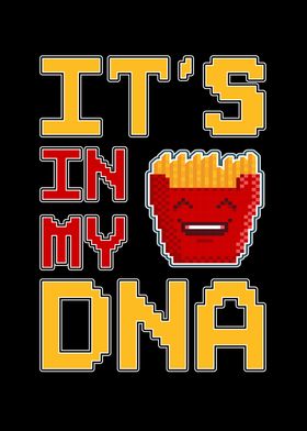 DNA Pixel Art French Fries