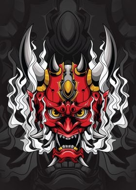 Japanese Oni Mask