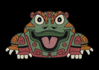 Aztec Frog Mayan Inca