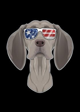 Weimaraner USA Sunglasses