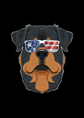 Rottweiler USA Sunglasses