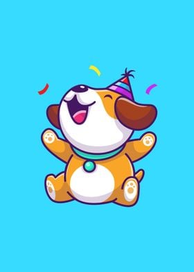 Cute dog birthday