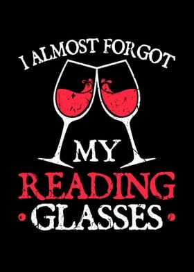 Reading Glasses Wine Book