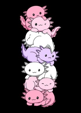 Pomosexual Flag Axolotl
