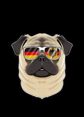 Pug Germany Sunglasses