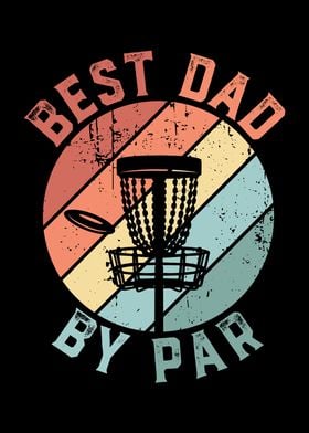 Retro Best Dad By Par Disc