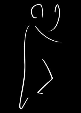 Qi Gong Line Art Minimal