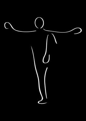 Tai Chi Line Art Minimal