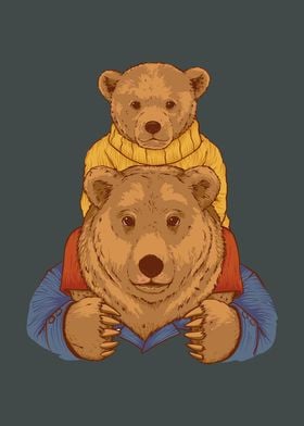 Papa Bear Father und Son