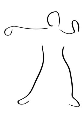 Qi Gong Line Art Minimal