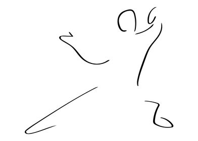 Tai Chi Line Art Minimal