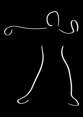 Qi Gong Line Art Minimal