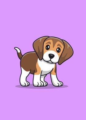 Cute beagle puppy