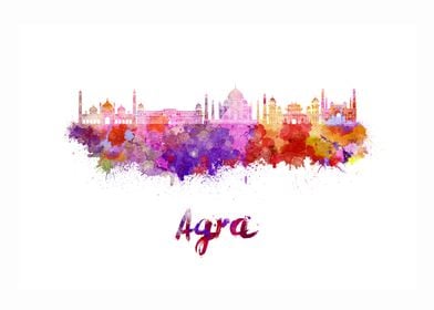 Agra skyline