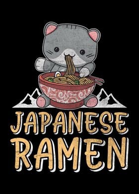 Japanese Ramen Cat