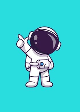 Cute astronaut dance