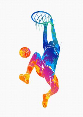 Silhouette basketball