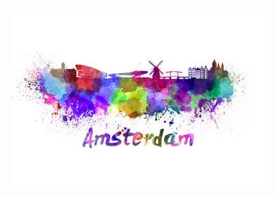 amsterdam skyline