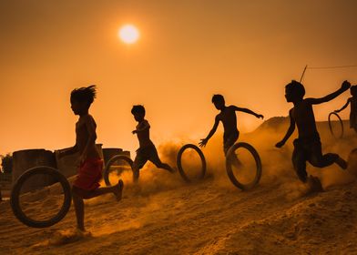 Children Brazil Running