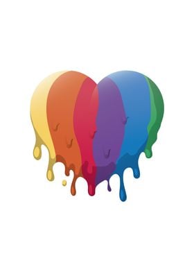 LGBT heart design