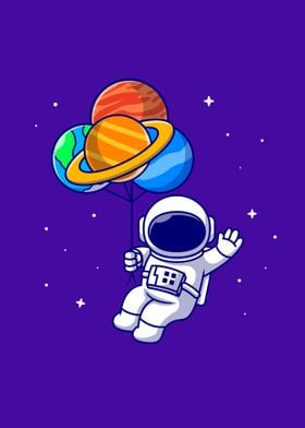 astronaut floating